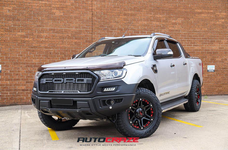 FORD-RANGER-T01-SATIN-BLACK-WITH-RED-INSERTS